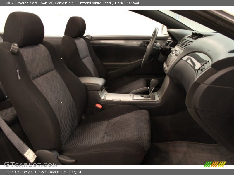 Blizzard White Pearl / Dark Charcoal 2007 Toyota Solara Sport V6 Convertible