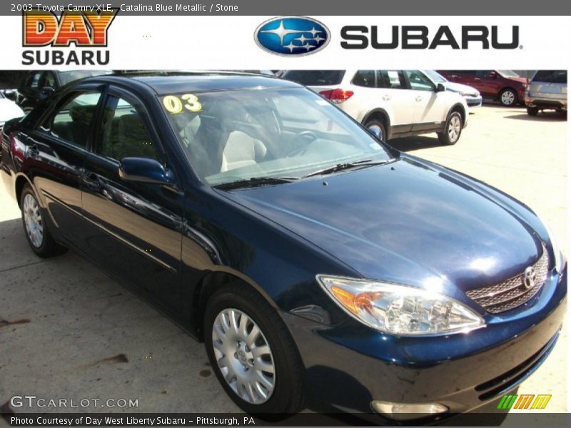Catalina Blue Metallic / Stone 2003 Toyota Camry XLE