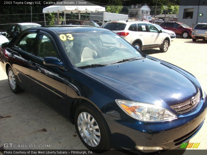 Catalina Blue Metallic / Stone 2003 Toyota Camry XLE