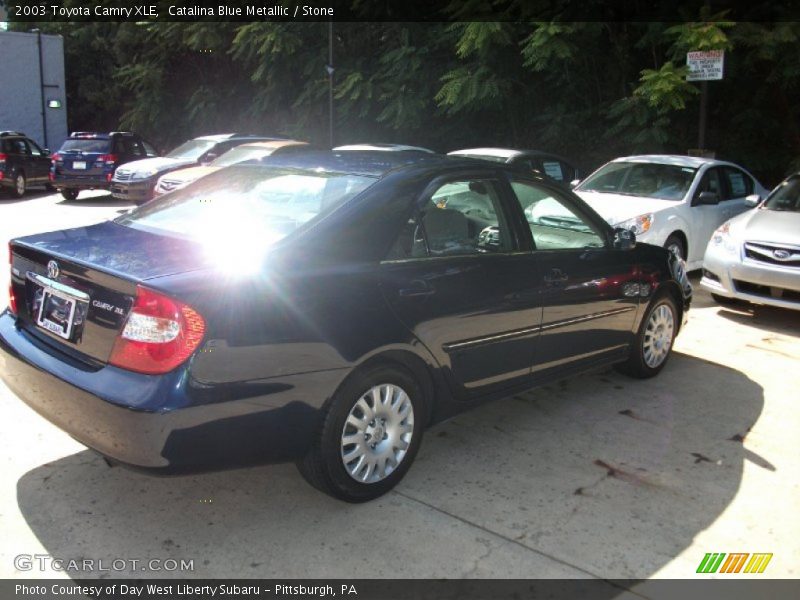 Catalina Blue Metallic / Stone 2003 Toyota Camry XLE