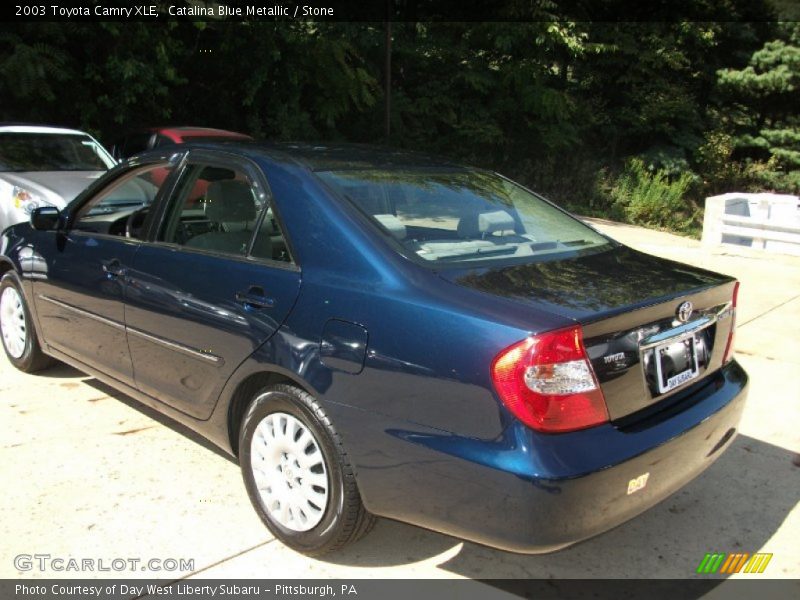 Catalina Blue Metallic / Stone 2003 Toyota Camry XLE