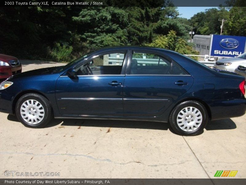 Catalina Blue Metallic / Stone 2003 Toyota Camry XLE
