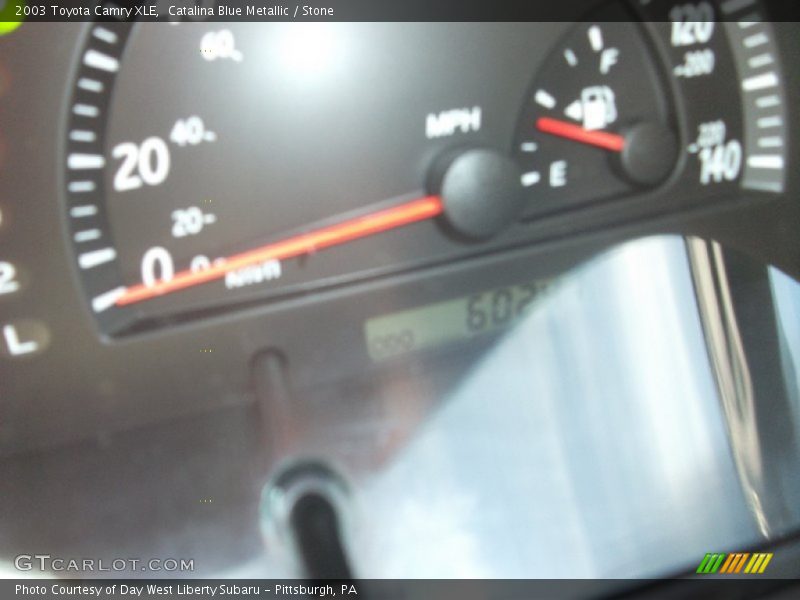 Catalina Blue Metallic / Stone 2003 Toyota Camry XLE