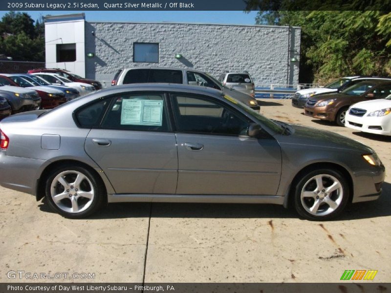 Quartz Silver Metallic / Off Black 2009 Subaru Legacy 2.5i Sedan