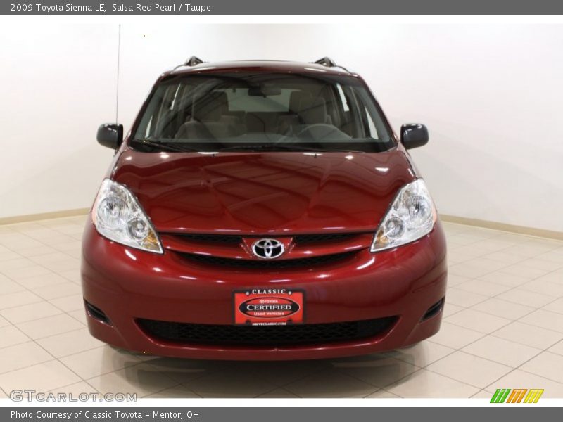 Salsa Red Pearl / Taupe 2009 Toyota Sienna LE
