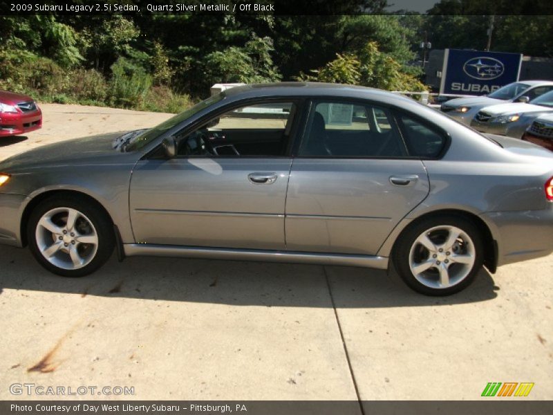 Quartz Silver Metallic / Off Black 2009 Subaru Legacy 2.5i Sedan