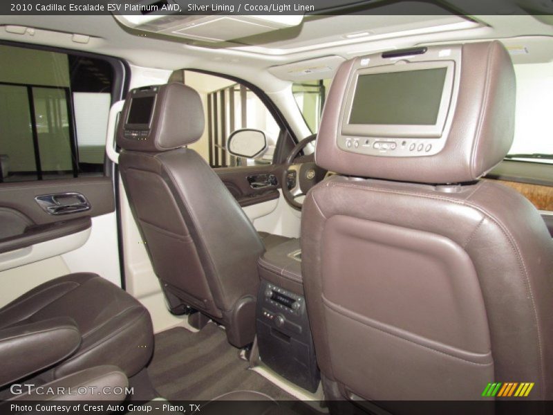 Silver Lining / Cocoa/Light Linen 2010 Cadillac Escalade ESV Platinum AWD