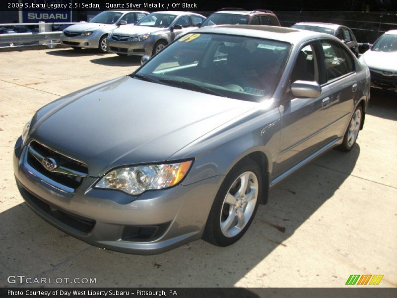 Quartz Silver Metallic / Off Black 2009 Subaru Legacy 2.5i Sedan