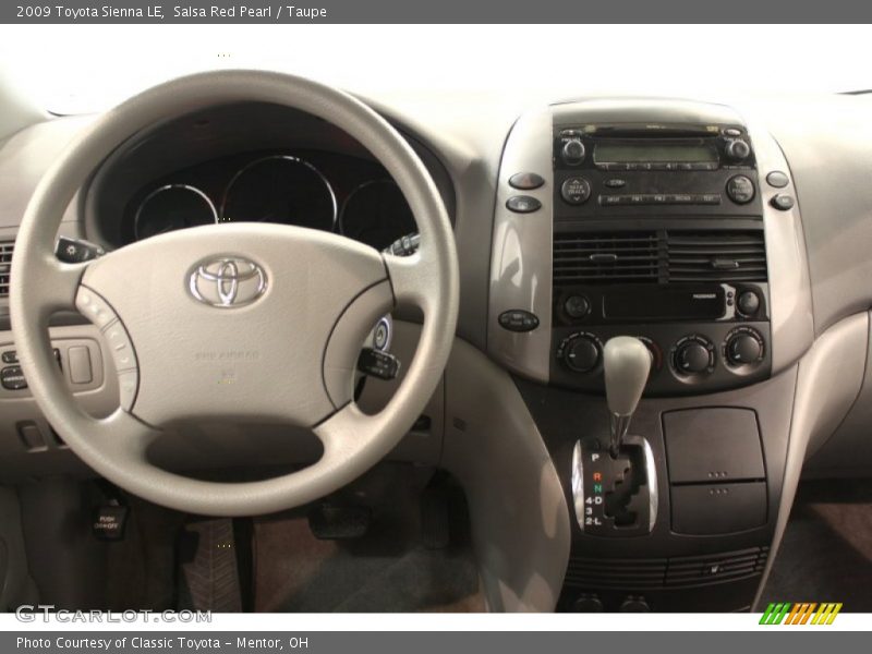 Salsa Red Pearl / Taupe 2009 Toyota Sienna LE