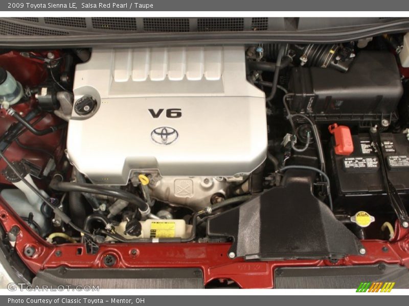 Salsa Red Pearl / Taupe 2009 Toyota Sienna LE