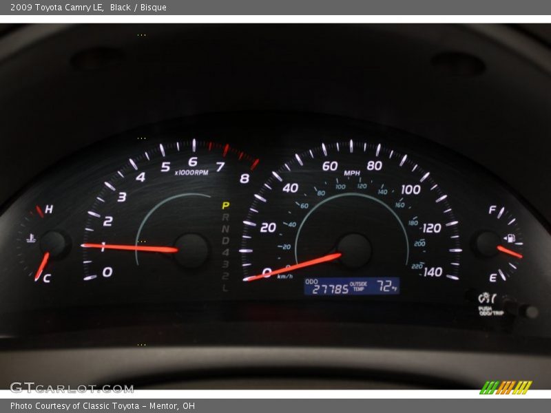 Black / Bisque 2009 Toyota Camry LE