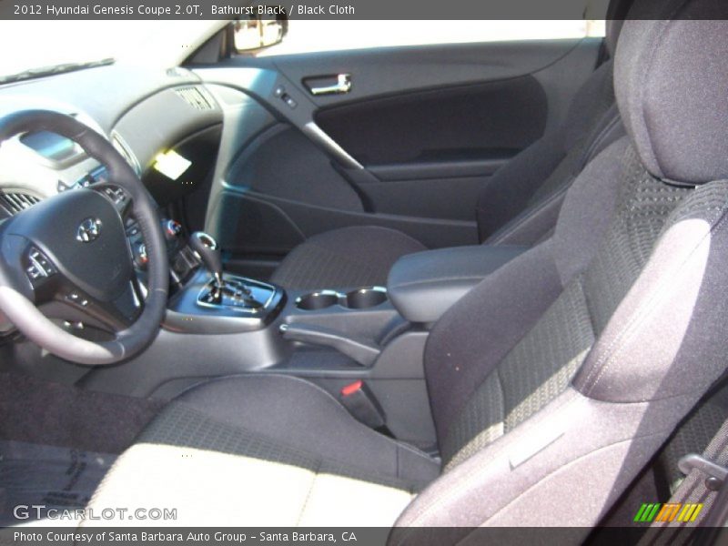 Bathurst Black / Black Cloth 2012 Hyundai Genesis Coupe 2.0T