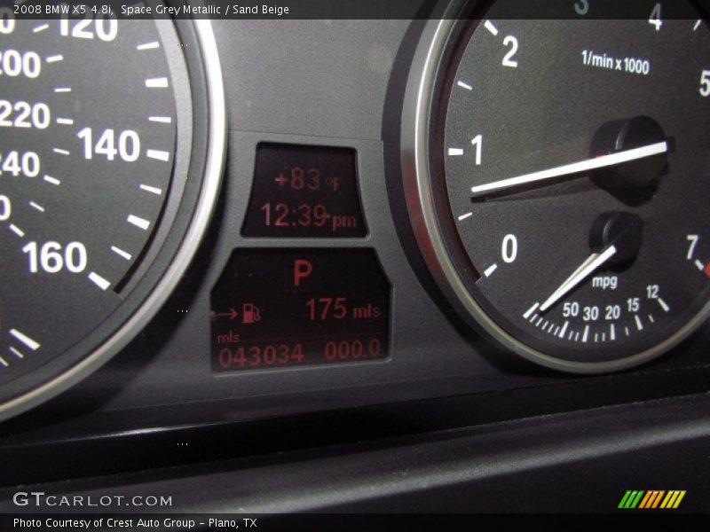 Space Grey Metallic / Sand Beige 2008 BMW X5 4.8i