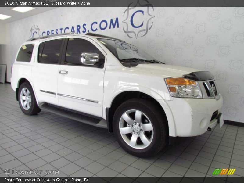 Blizzard White / Stone 2010 Nissan Armada SE