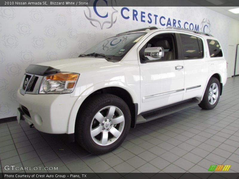 Blizzard White / Stone 2010 Nissan Armada SE