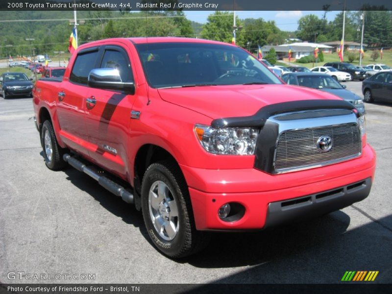 Radiant Red / Graphite Gray 2008 Toyota Tundra Limited CrewMax 4x4