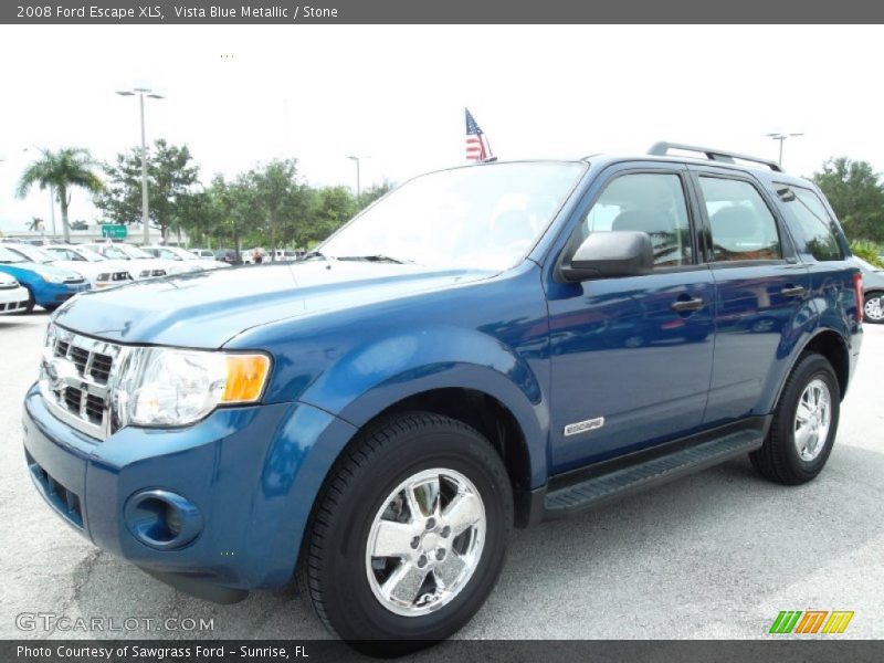 Vista Blue Metallic / Stone 2008 Ford Escape XLS