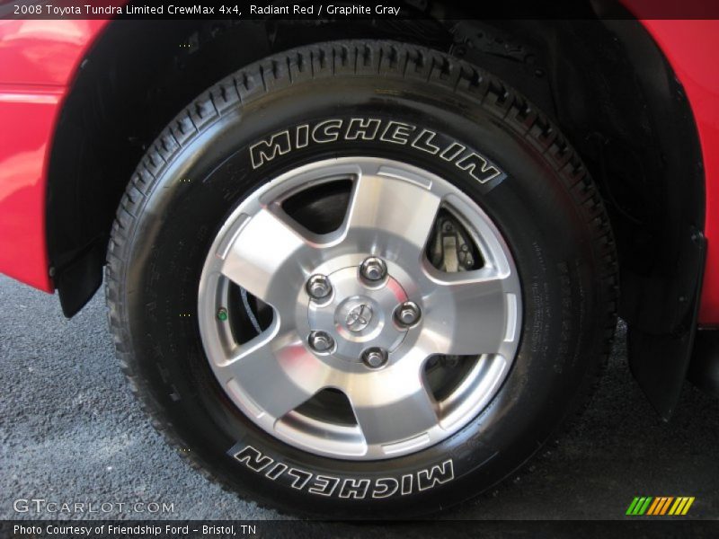 Radiant Red / Graphite Gray 2008 Toyota Tundra Limited CrewMax 4x4