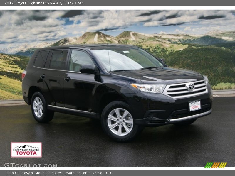 Black / Ash 2012 Toyota Highlander V6 4WD