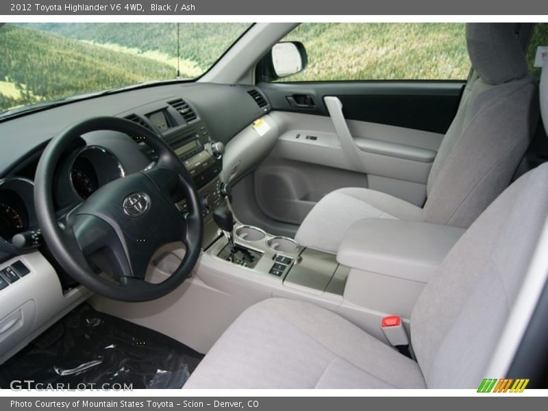  2012 Highlander V6 4WD Ash Interior