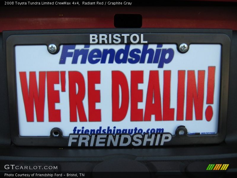 Radiant Red / Graphite Gray 2008 Toyota Tundra Limited CrewMax 4x4