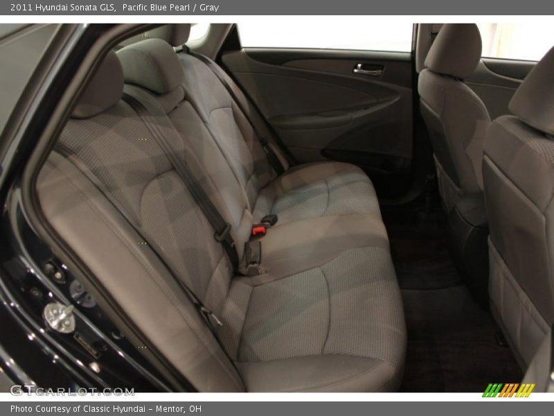 Pacific Blue Pearl / Gray 2011 Hyundai Sonata GLS