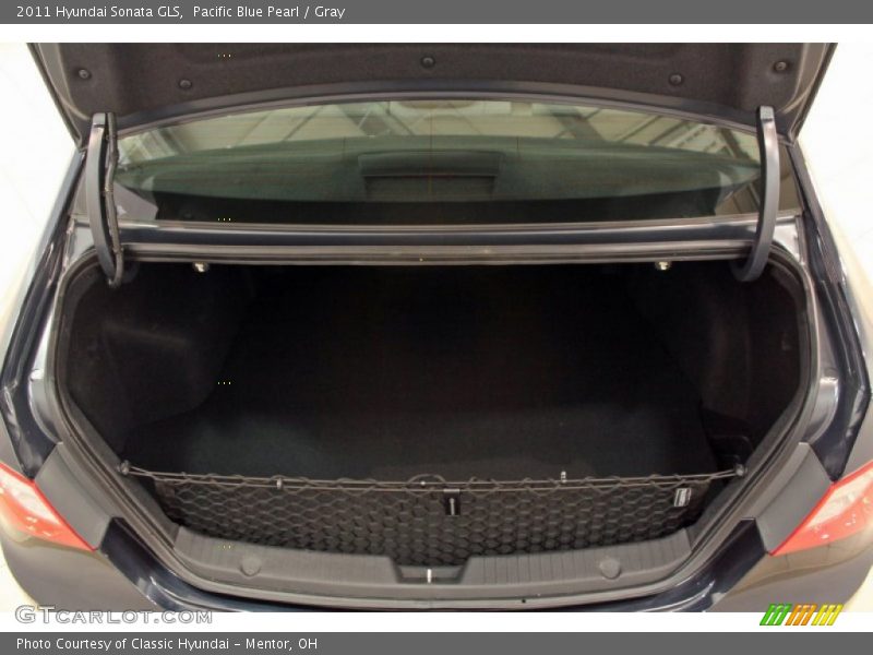 Pacific Blue Pearl / Gray 2011 Hyundai Sonata GLS