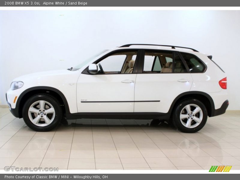 Alpine White / Sand Beige 2008 BMW X5 3.0si
