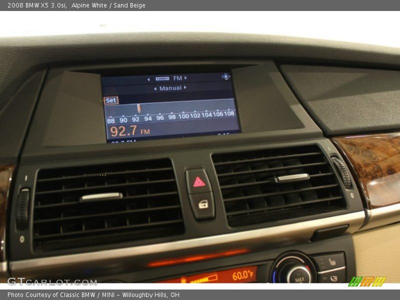 Alpine White / Sand Beige 2008 BMW X5 3.0si