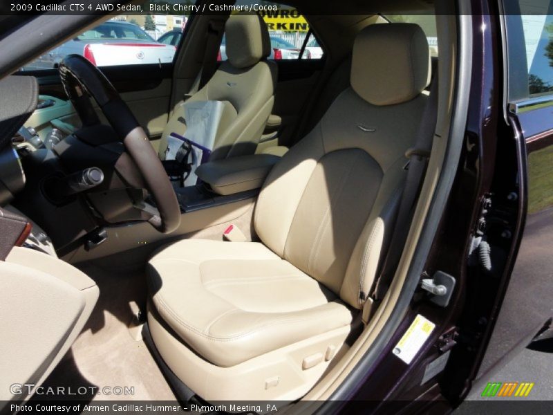 Black Cherry / Cashmere/Cocoa 2009 Cadillac CTS 4 AWD Sedan