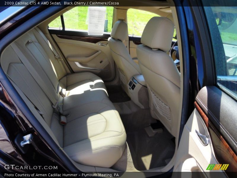 Black Cherry / Cashmere/Cocoa 2009 Cadillac CTS 4 AWD Sedan
