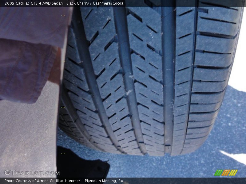Black Cherry / Cashmere/Cocoa 2009 Cadillac CTS 4 AWD Sedan