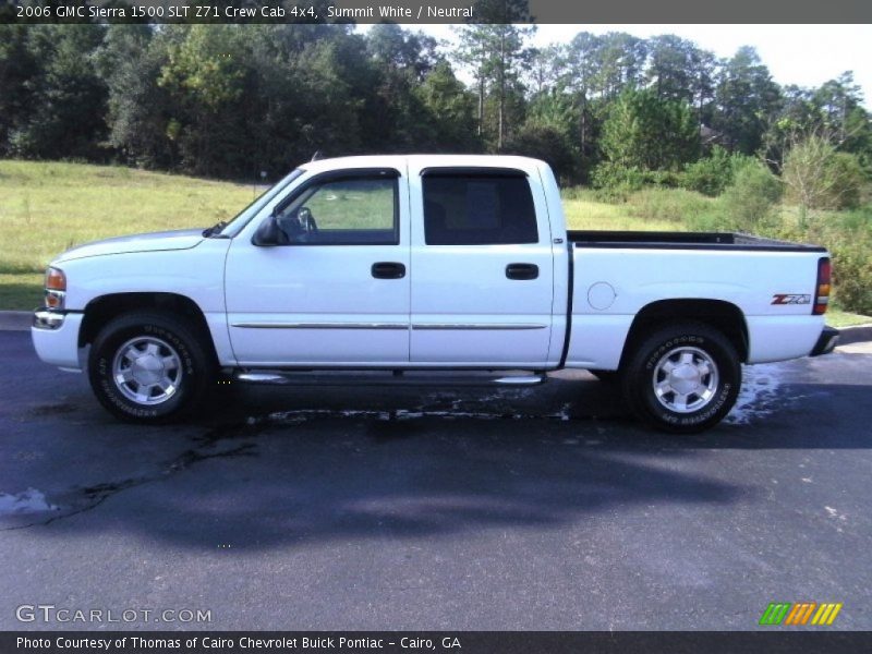 Summit White / Neutral 2006 GMC Sierra 1500 SLT Z71 Crew Cab 4x4