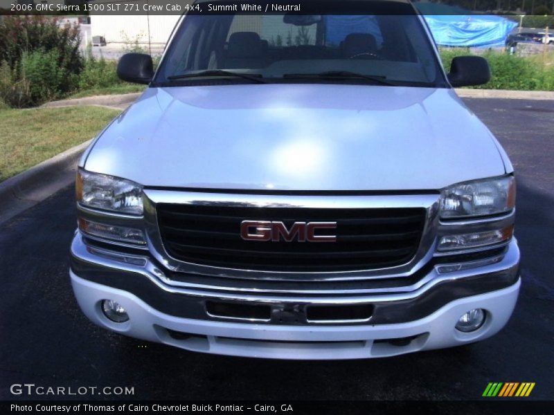 Summit White / Neutral 2006 GMC Sierra 1500 SLT Z71 Crew Cab 4x4