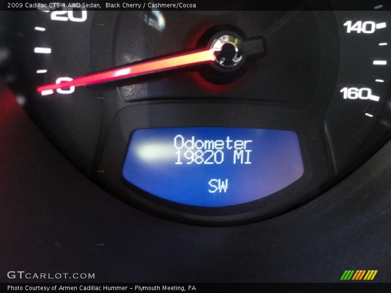 Black Cherry / Cashmere/Cocoa 2009 Cadillac CTS 4 AWD Sedan