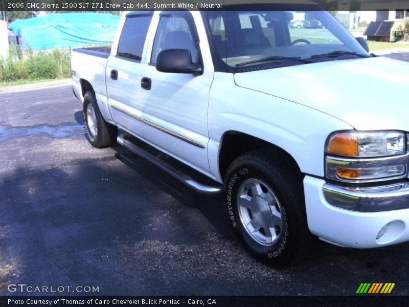 Summit White / Neutral 2006 GMC Sierra 1500 SLT Z71 Crew Cab 4x4