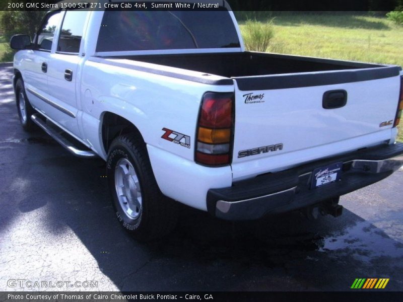 Summit White / Neutral 2006 GMC Sierra 1500 SLT Z71 Crew Cab 4x4