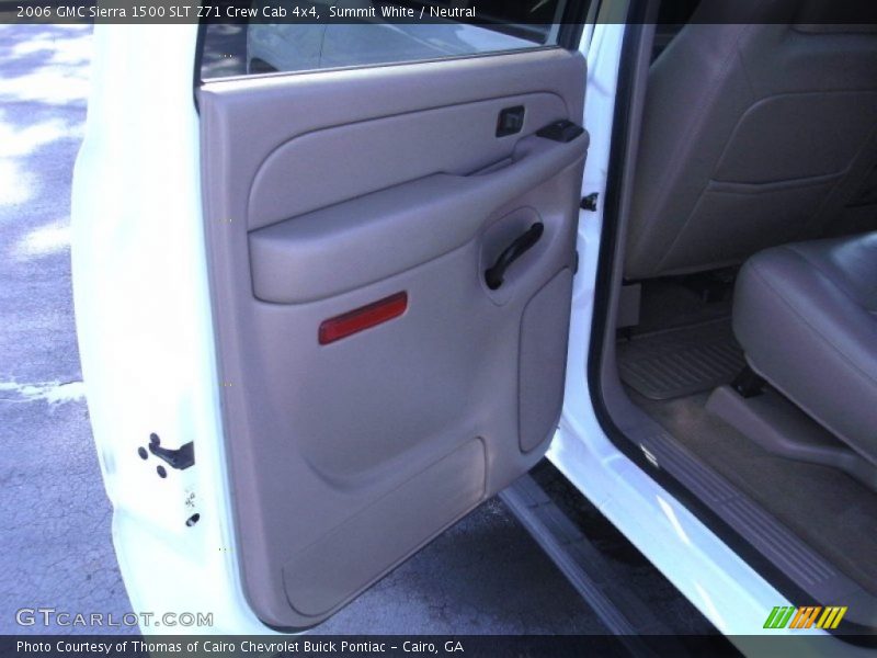 Summit White / Neutral 2006 GMC Sierra 1500 SLT Z71 Crew Cab 4x4