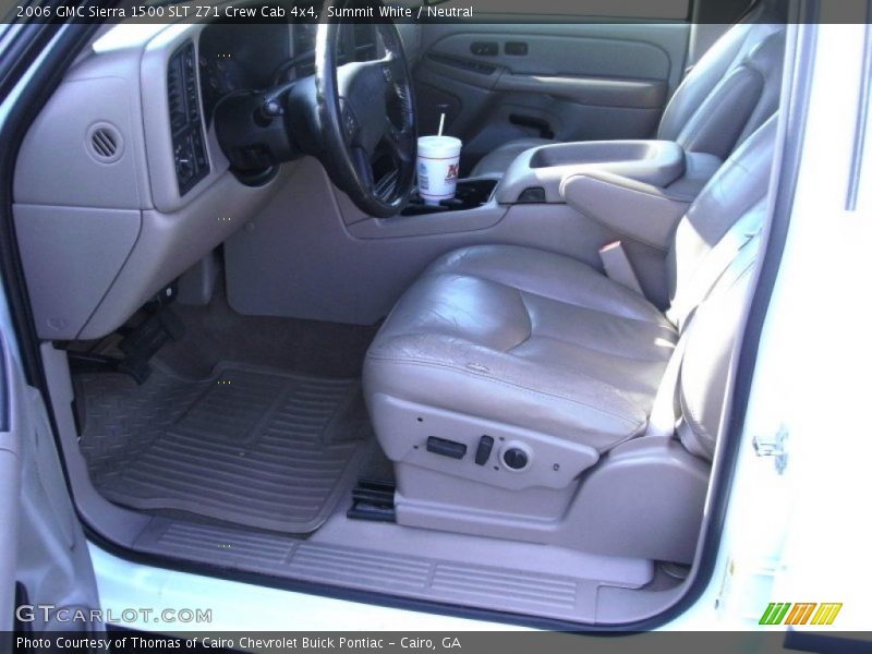 Summit White / Neutral 2006 GMC Sierra 1500 SLT Z71 Crew Cab 4x4