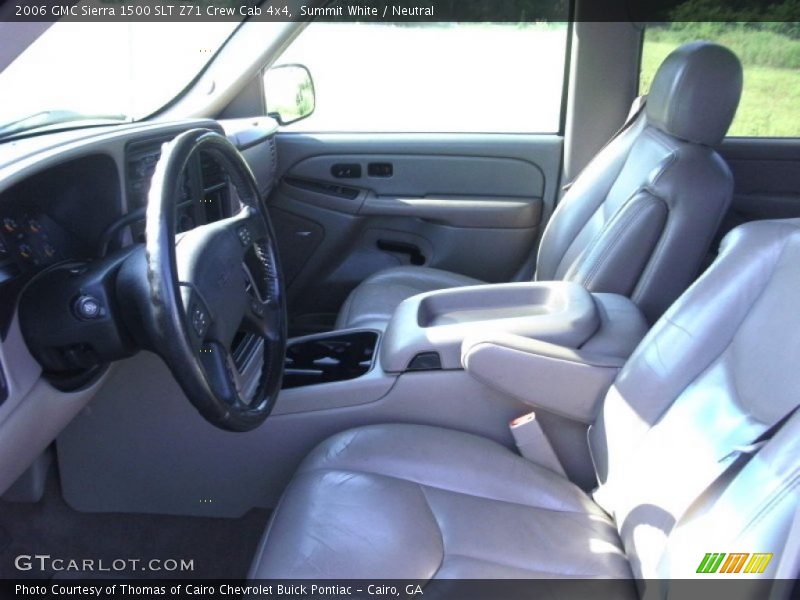 Summit White / Neutral 2006 GMC Sierra 1500 SLT Z71 Crew Cab 4x4