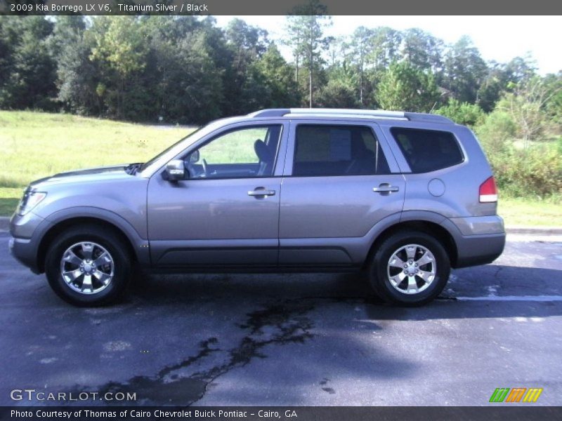 Titanium Silver / Black 2009 Kia Borrego LX V6