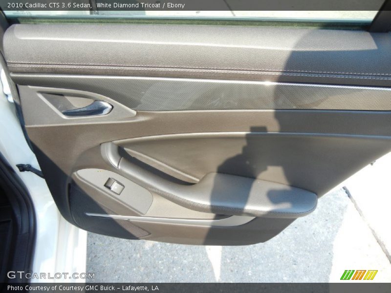 White Diamond Tricoat / Ebony 2010 Cadillac CTS 3.6 Sedan