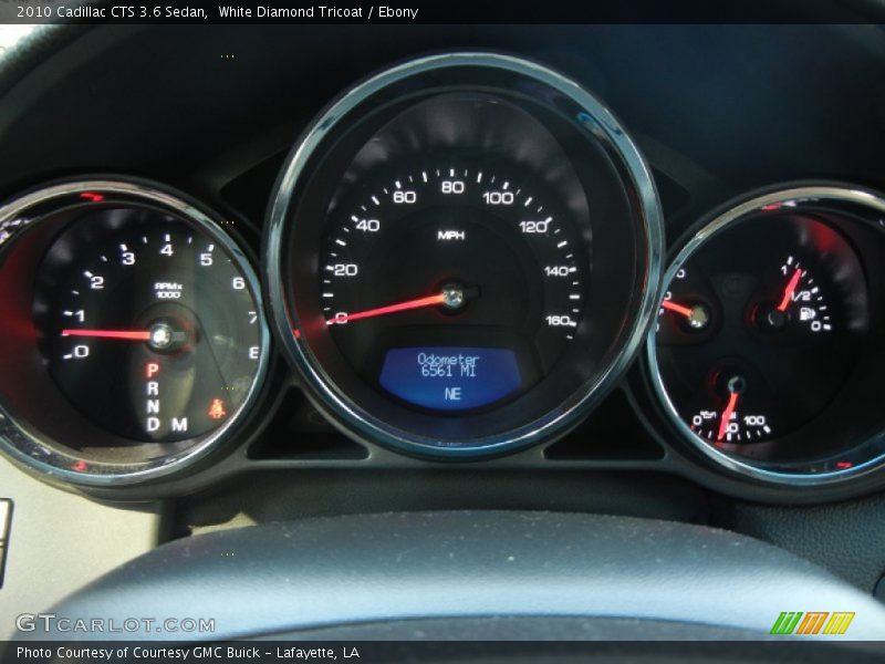 White Diamond Tricoat / Ebony 2010 Cadillac CTS 3.6 Sedan