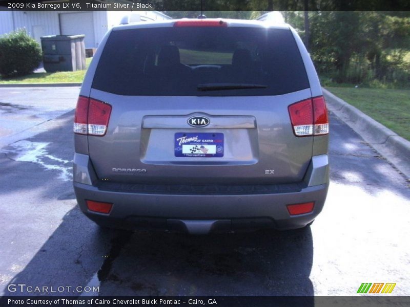 Titanium Silver / Black 2009 Kia Borrego LX V6