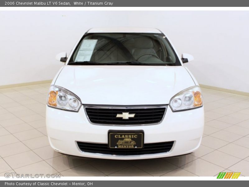 White / Titanium Gray 2006 Chevrolet Malibu LT V6 Sedan