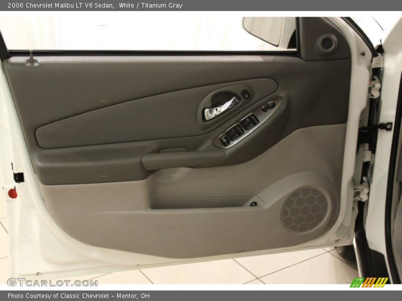White / Titanium Gray 2006 Chevrolet Malibu LT V6 Sedan