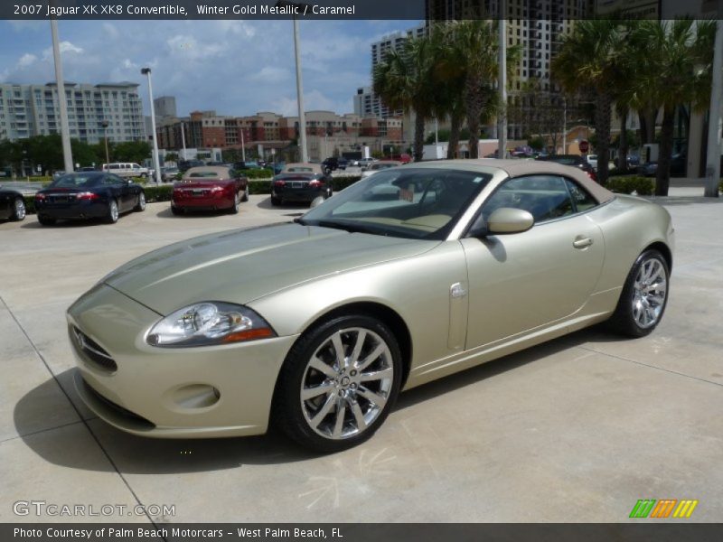 Winter Gold Metallic / Caramel 2007 Jaguar XK XK8 Convertible
