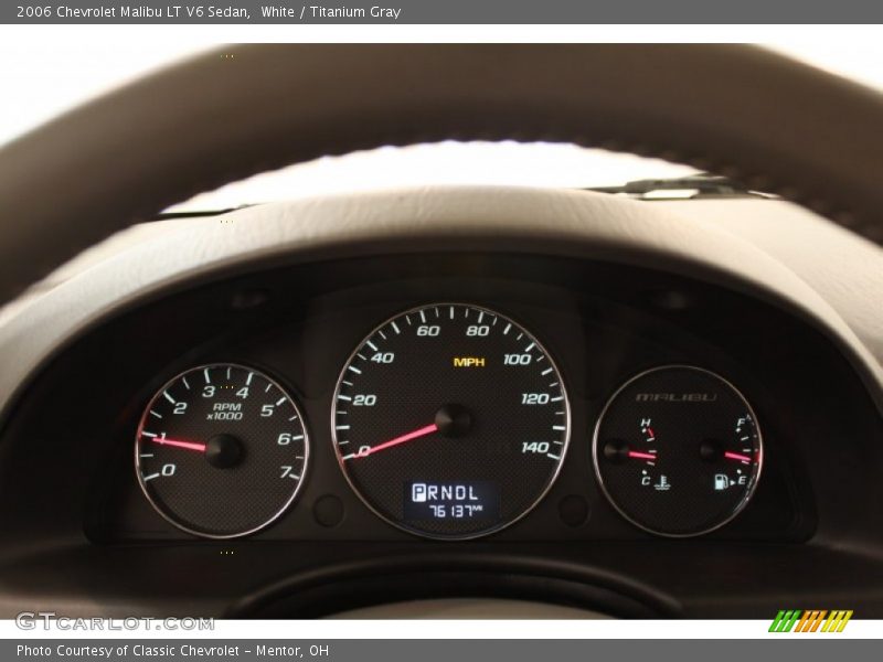 White / Titanium Gray 2006 Chevrolet Malibu LT V6 Sedan