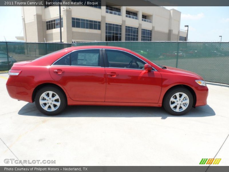 Barcelona Red Metallic / Bisque 2011 Toyota Camry LE