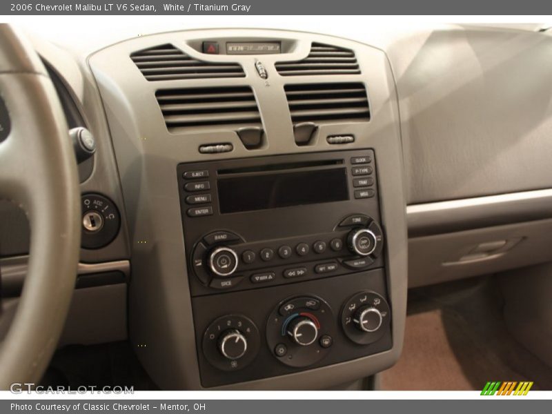 White / Titanium Gray 2006 Chevrolet Malibu LT V6 Sedan
